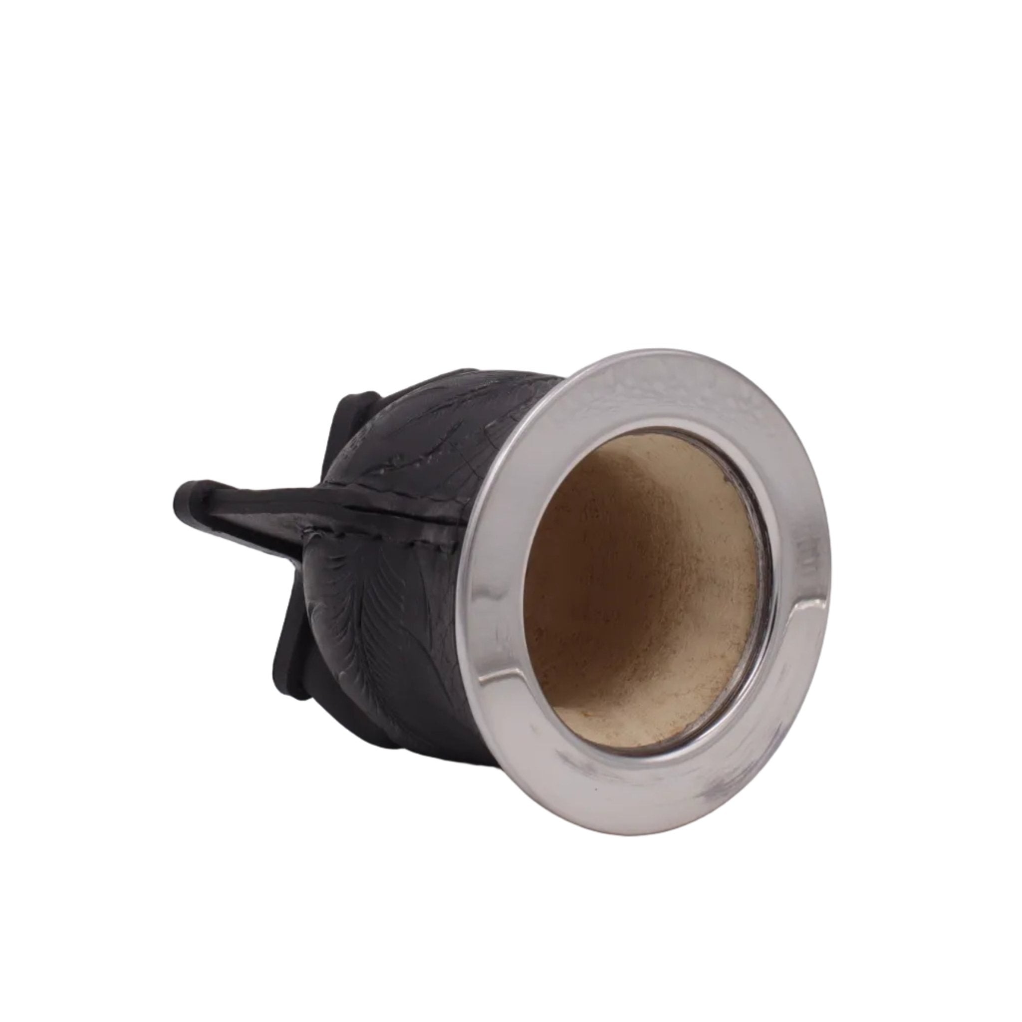 Maté Camionero Uruguayen – Cuir Repoussé, Virola Inox (270–280 ml) - El Gaucho