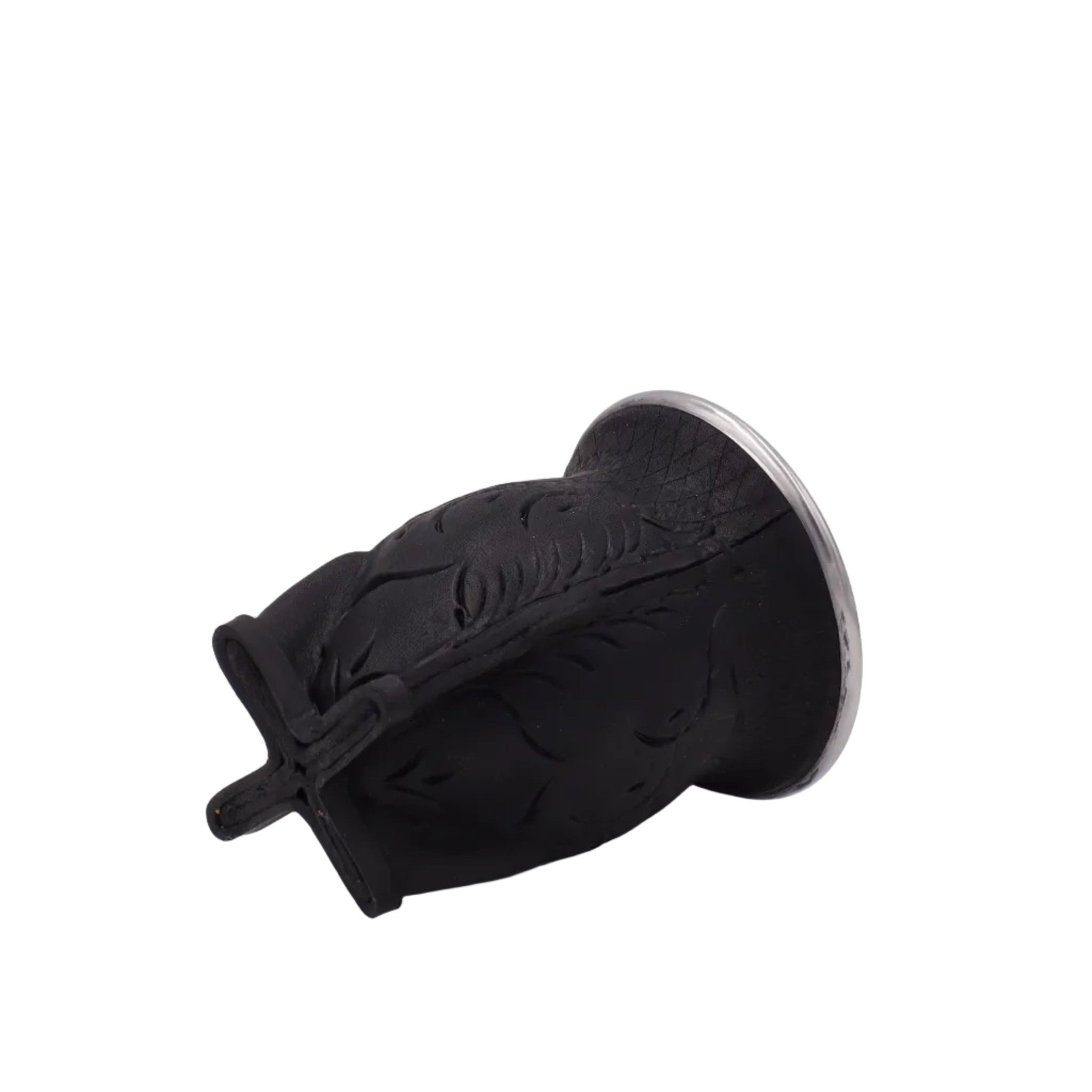 Maté Camionero Uruguayen – Cuir Repoussé, Virola Inox (270–280 ml) - El Gaucho