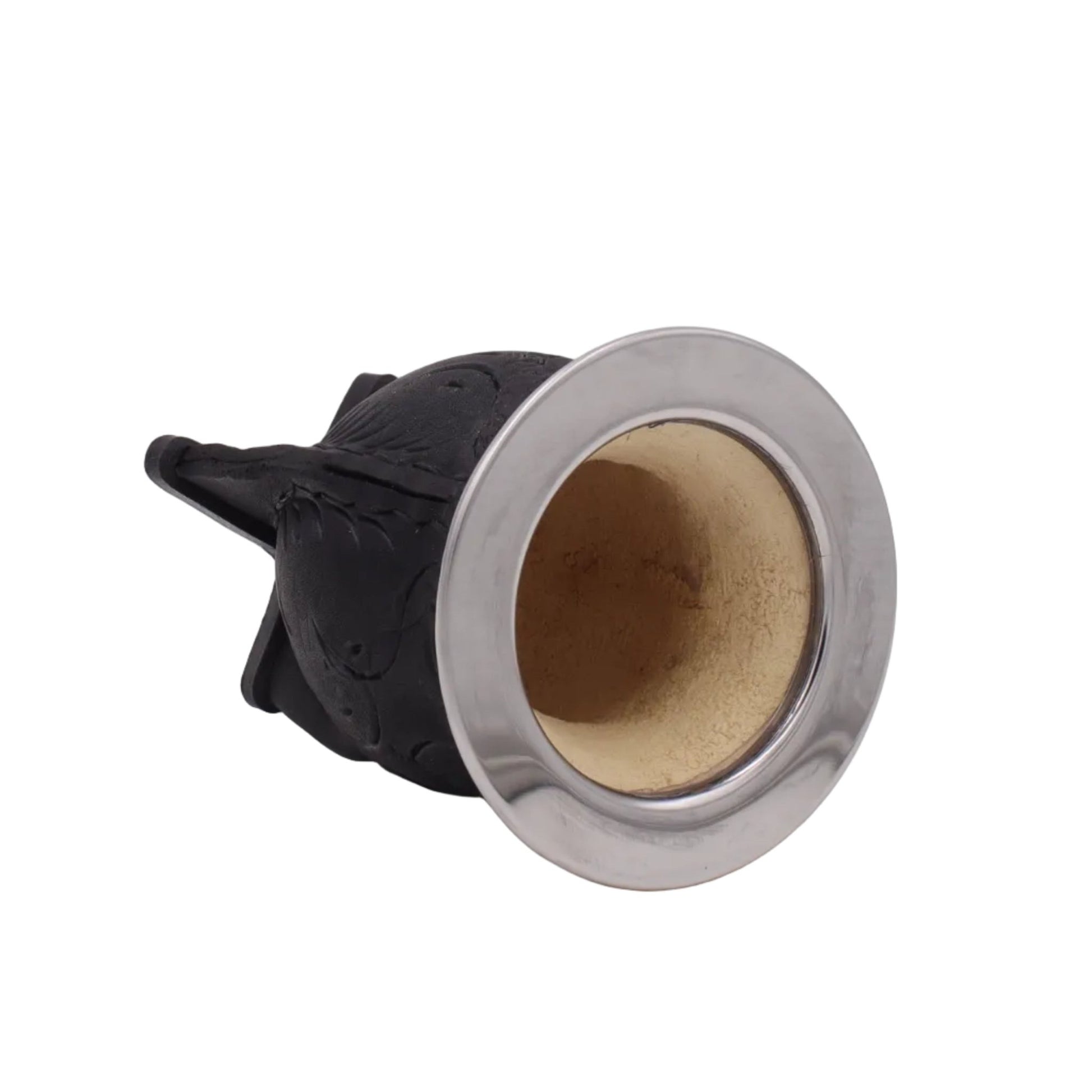 Maté Camionero Uruguayen – Cuir Repoussé, Virola Inox (270–280 ml) - El Gaucho