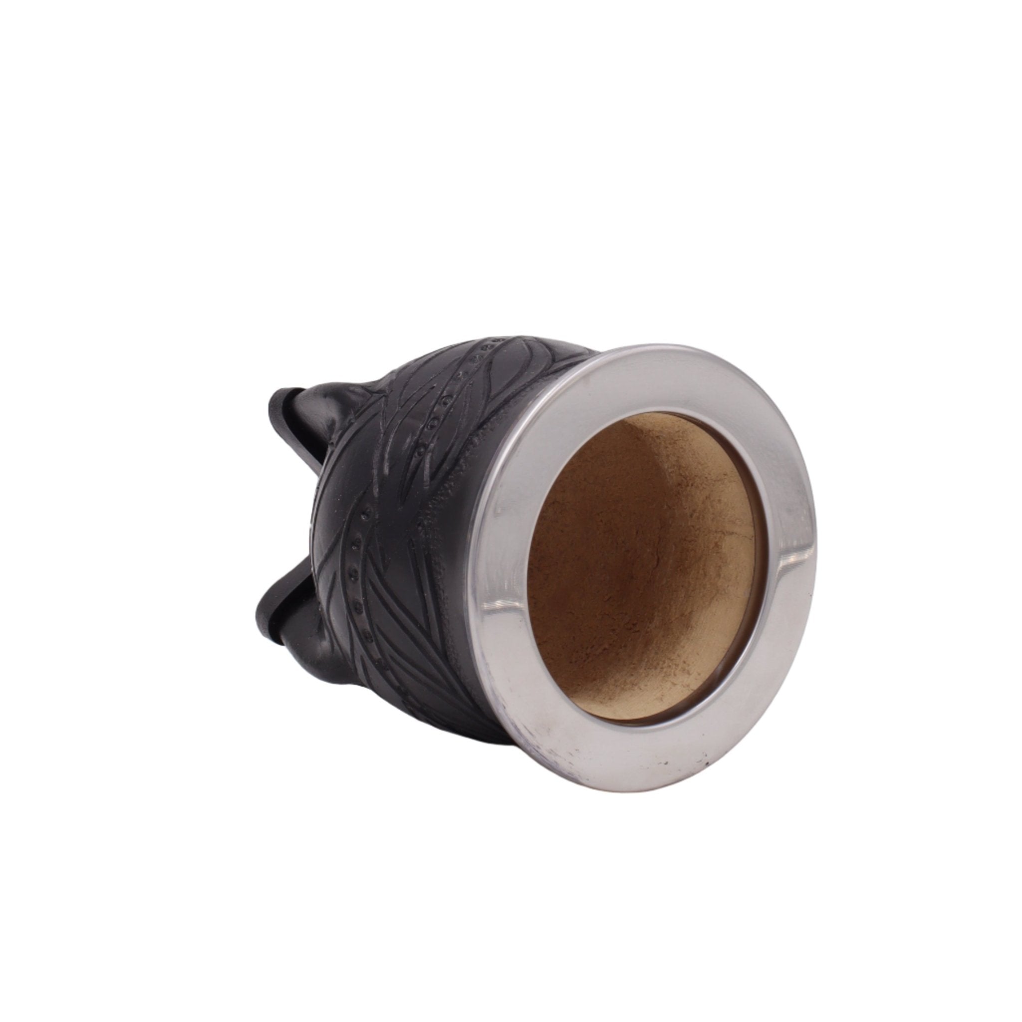 Maté Camionero Uruguayen – Cuir Repoussé, Virola Inox (270–280 ml) - El Gaucho