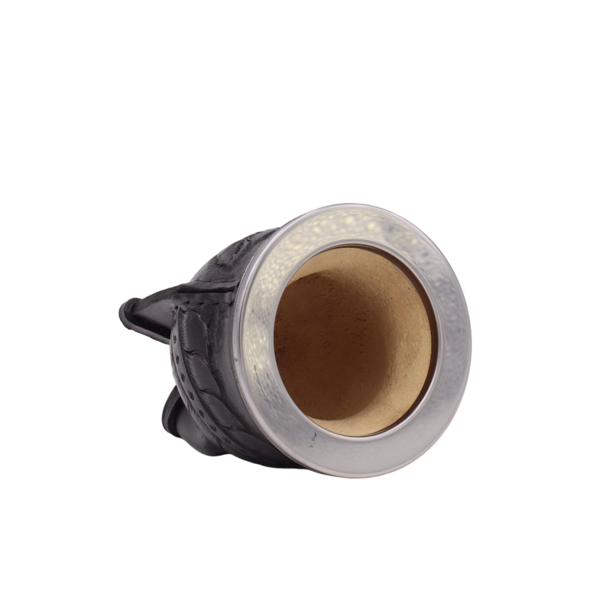 Maté Camionero Uruguayen – Cuir Repoussé, Virola Inox (270–280 ml) - El Gaucho