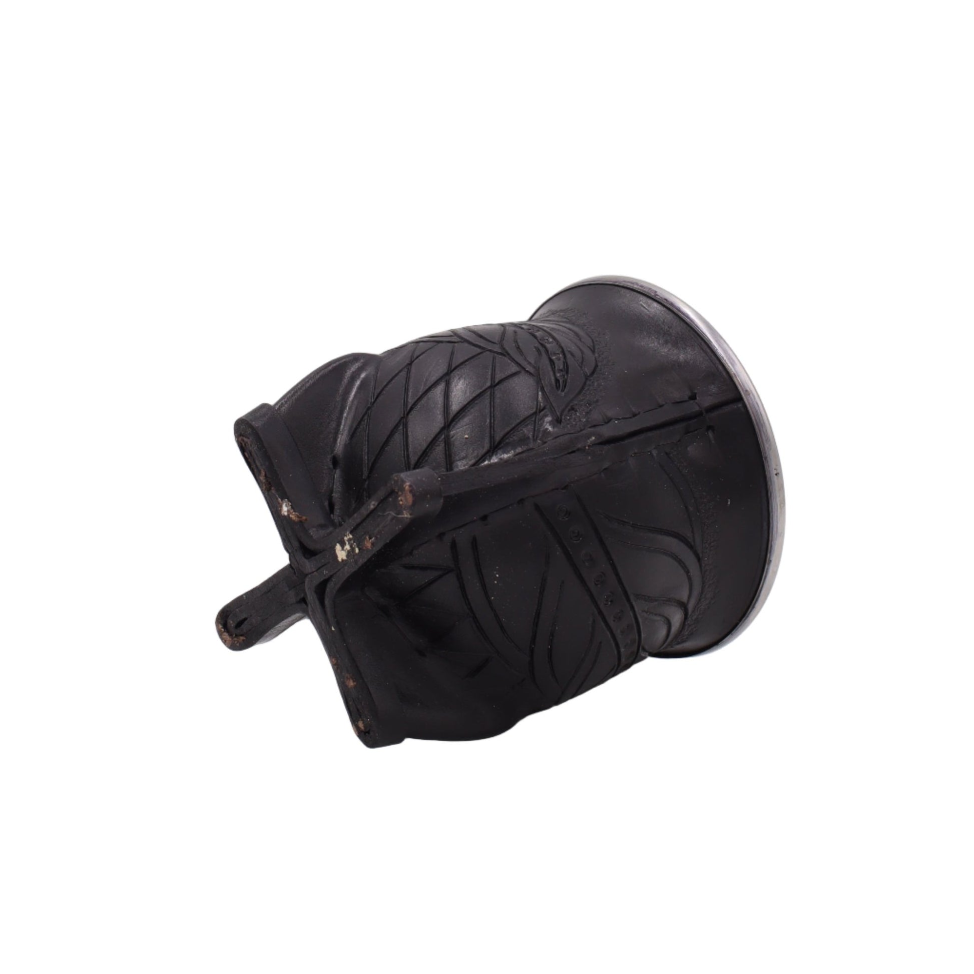 Maté Camionero Uruguayen – Cuir Repoussé, Virola Inox (270–280 ml) - El Gaucho