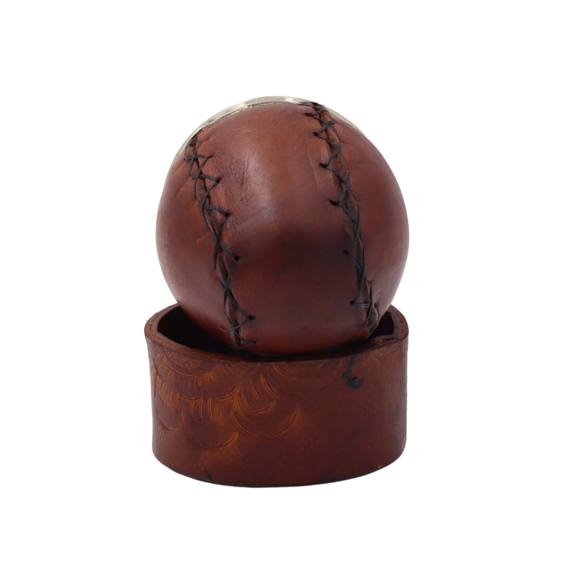 Maté Impérial "Deluxe" — Cuir Lisse & Base Repoussée - El Gaucho