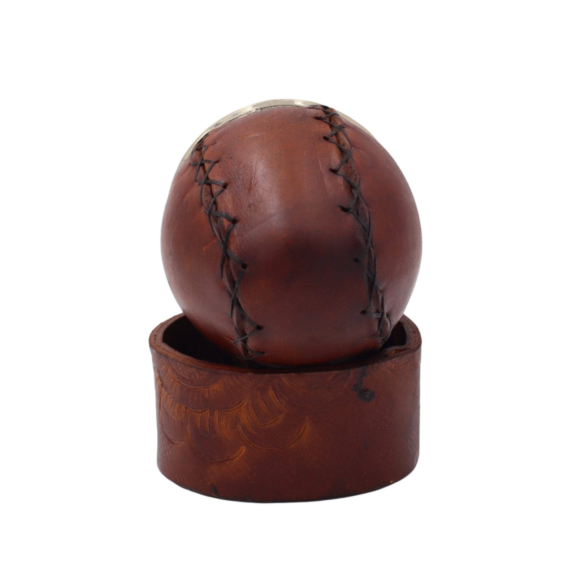 Maté Impérial "Deluxe" — Cuir Lisse & Base Repoussée - El Gaucho