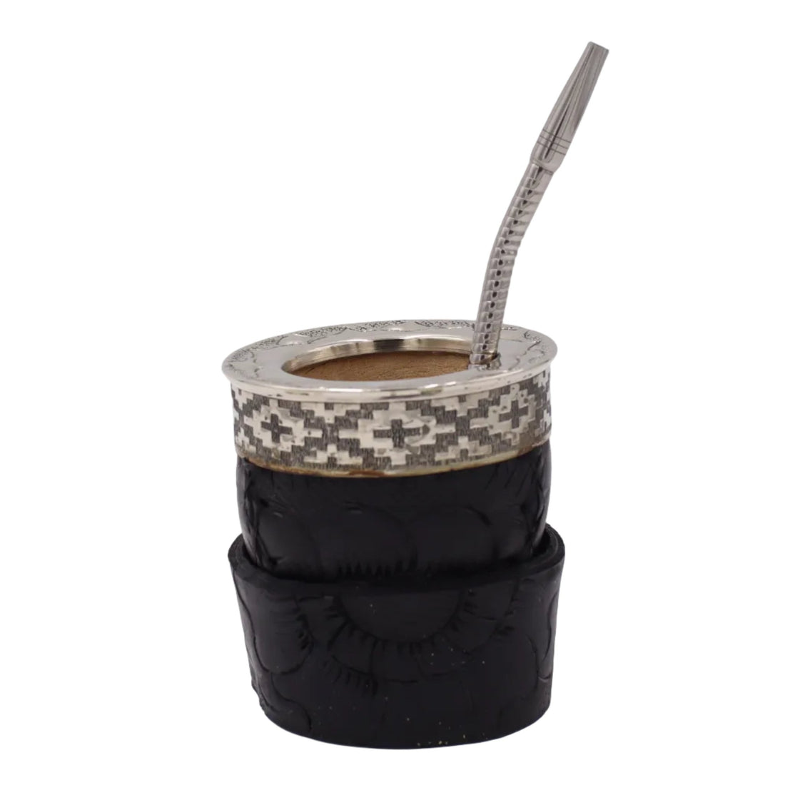 Maté Impérial Premium — Labrado "Relief Noir" (270–280 ml) - El Gaucho