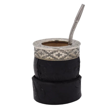 Maté Impérial Premium — Labrado "Vagues & Mouvement" (270–280 ml) - El Gaucho