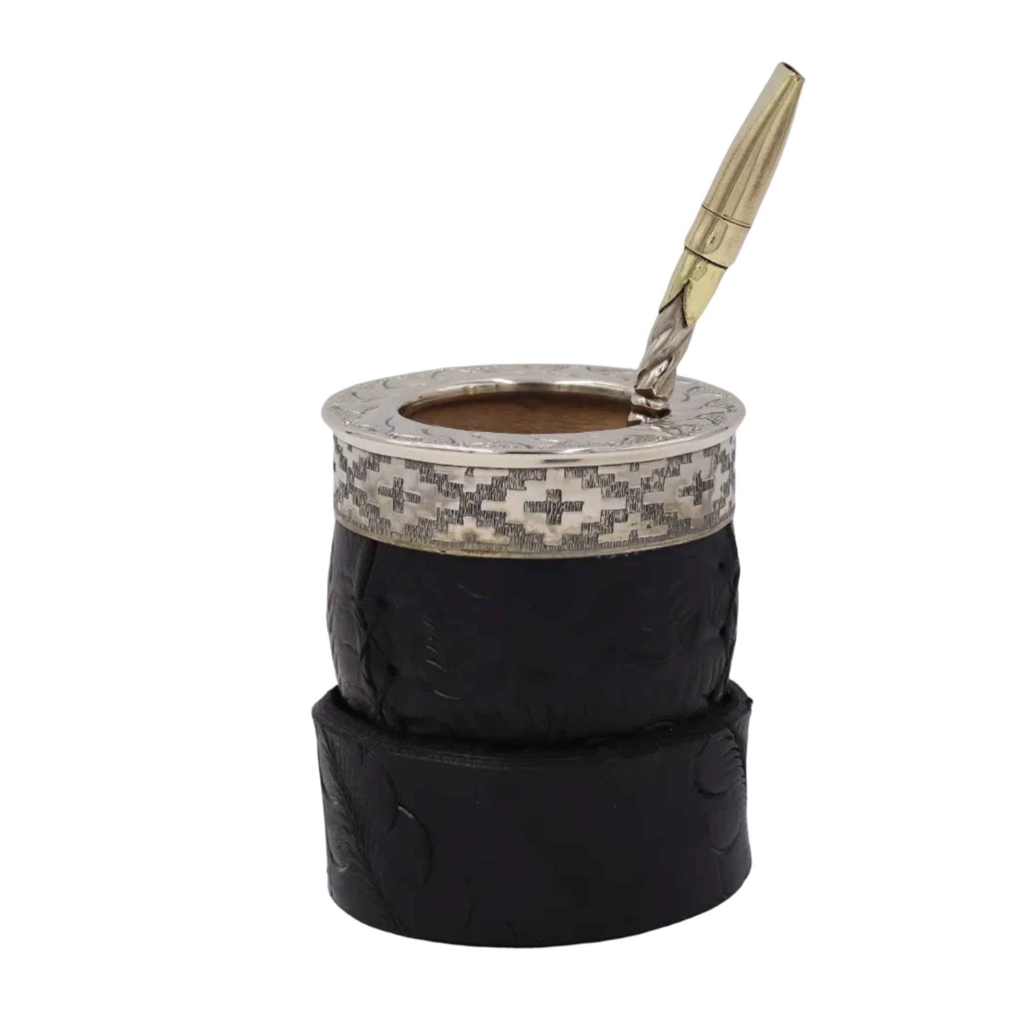 Maté Impérial Premium — Labrado "Vagues & Mouvement" (270–280 ml) - El Gaucho