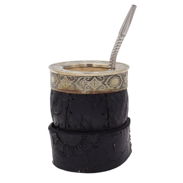 Maté Impérial Premium Marron — Labrado "Arabesques" (270–280 ml) - El Gaucho