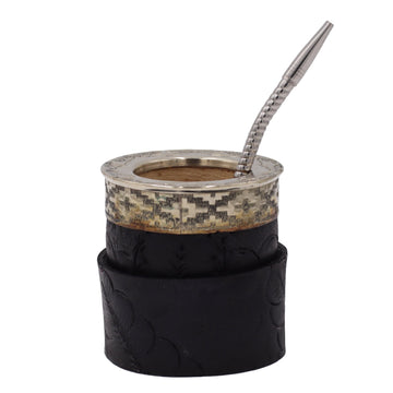 Maté Impérial Premium Marron — Labrado "Gouttes & Graines" (270–280 ml) - El Gaucho