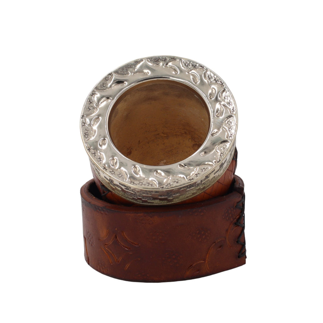 Maté Impérial Premium Marron — Labrado "Mosaïque" (270–280 ml) - El Gaucho