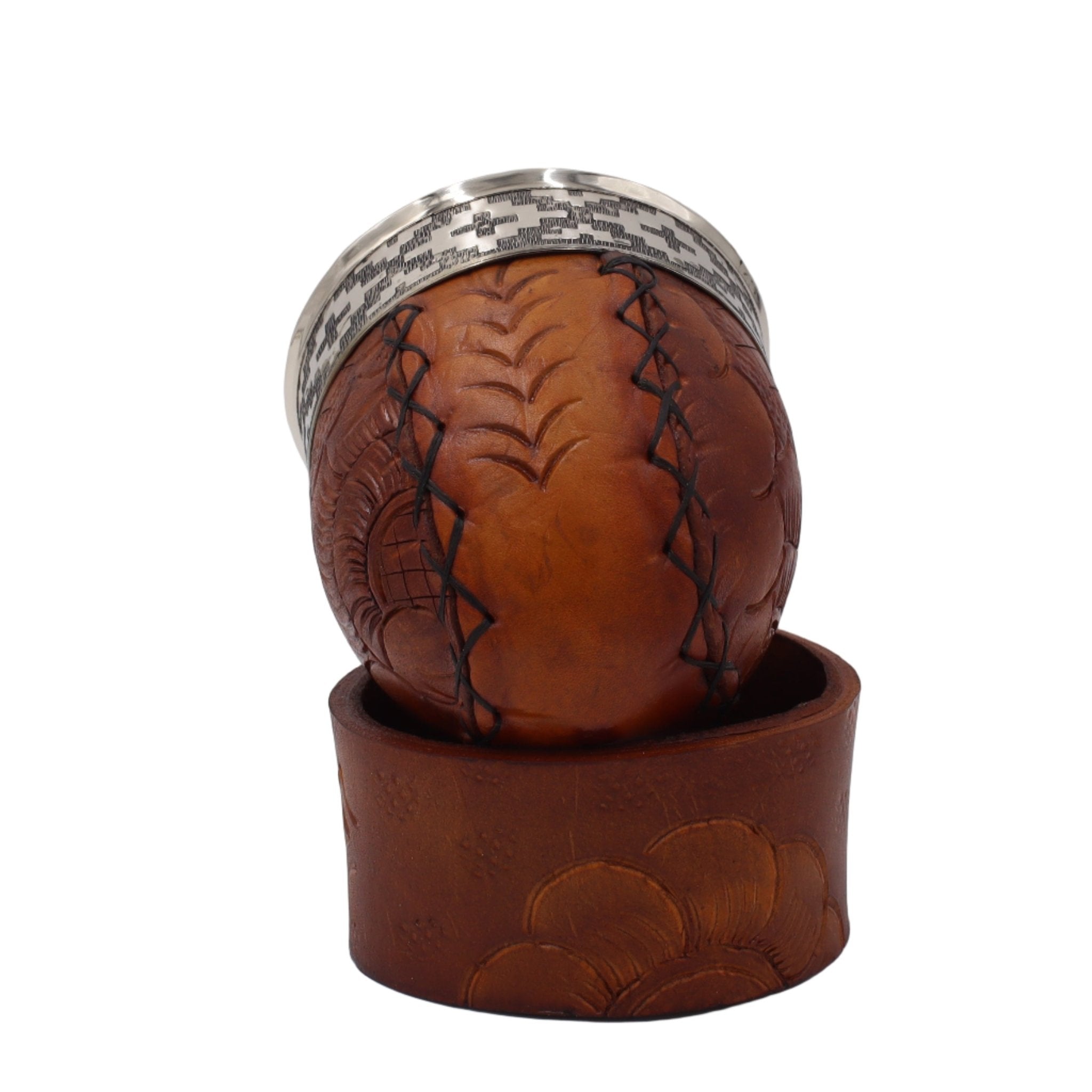 Maté Impérial Premium Marron — Labrado "Mosaïque" (270–280 ml) - El Gaucho