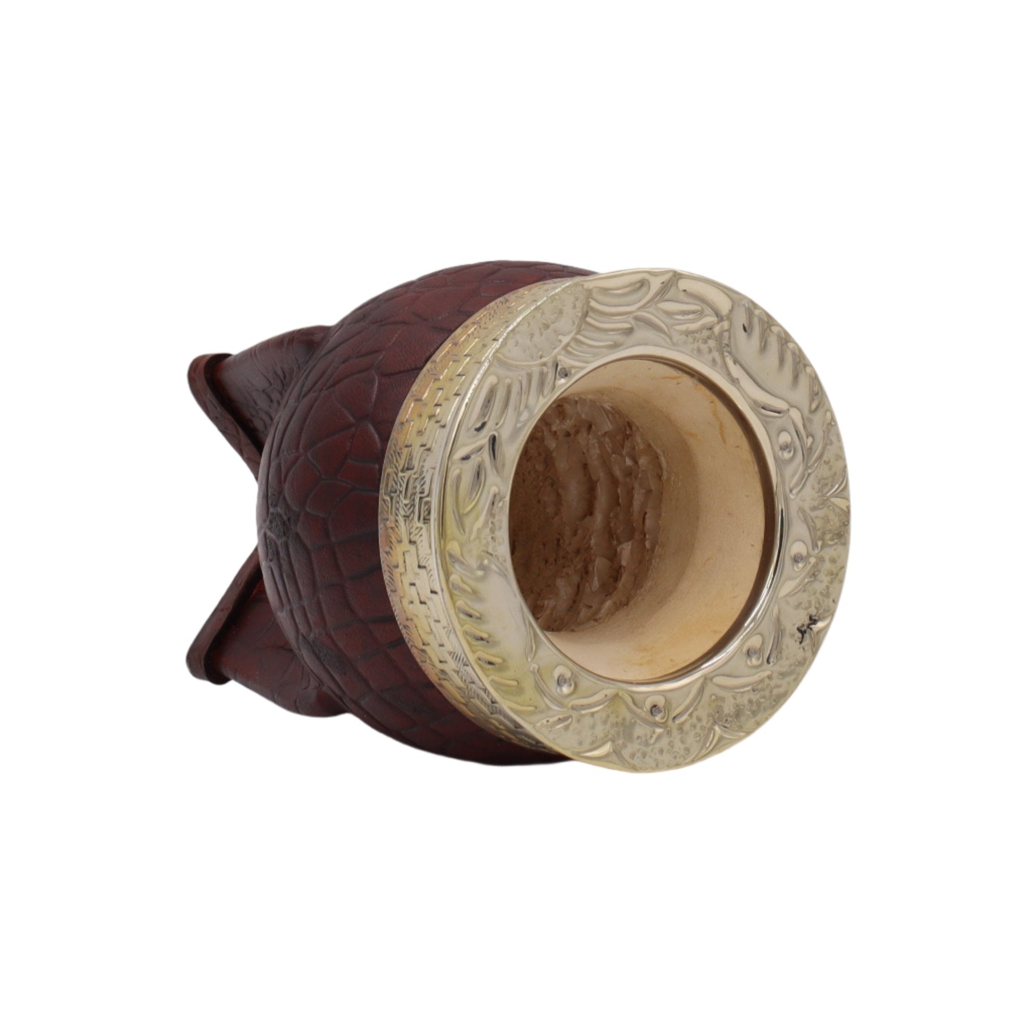 Mate Imperial Uruguayo - Cuir Croco Alpaca Ciselé - El Gaucho une vraie tradition