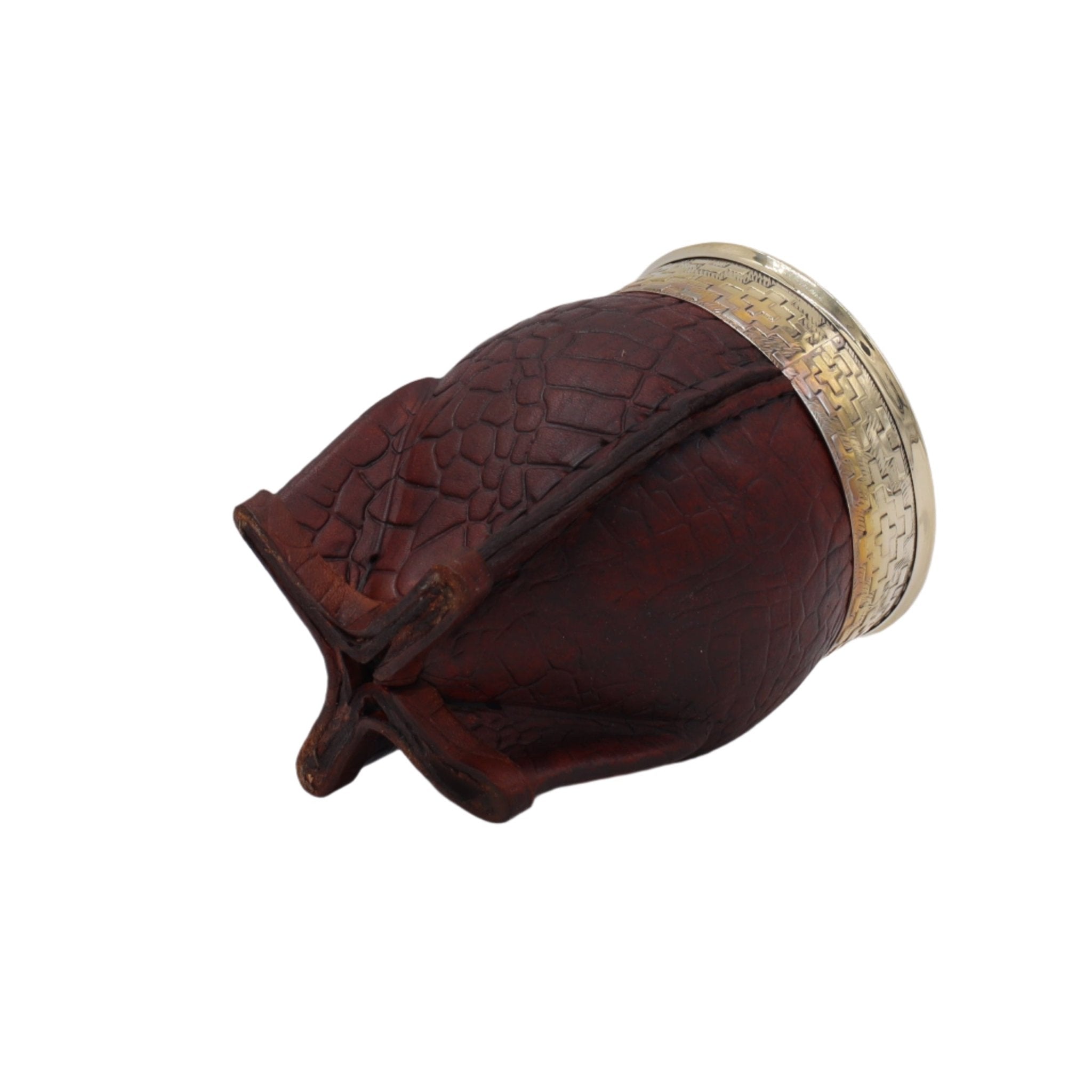 Mate Imperial Uruguayo - Cuir Croco Alpaca Ciselé - El Gaucho une vraie tradition