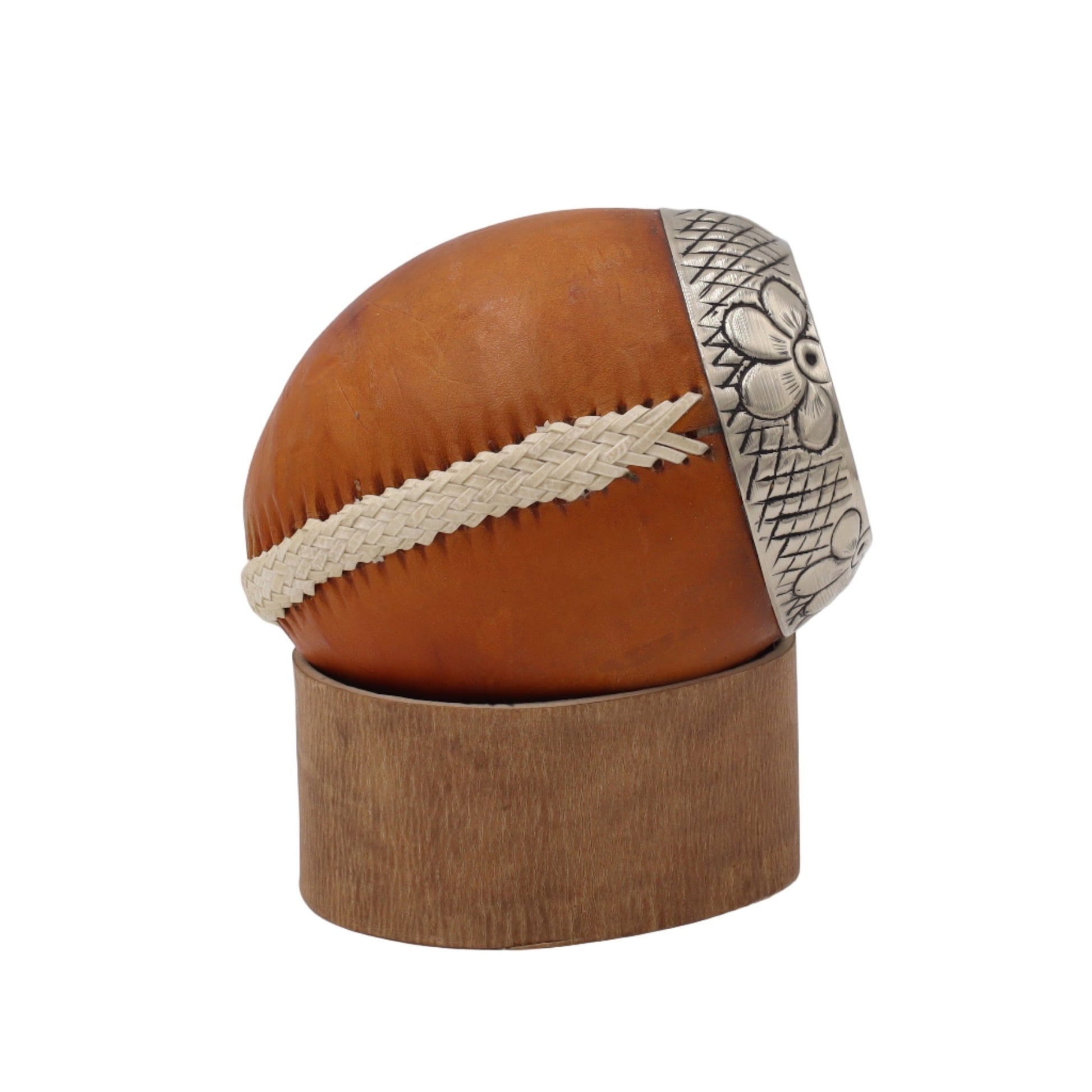 Maté Torpedo "Camel" — Cuir de Chèvre & Virole Finement Ciselée - El Gaucho