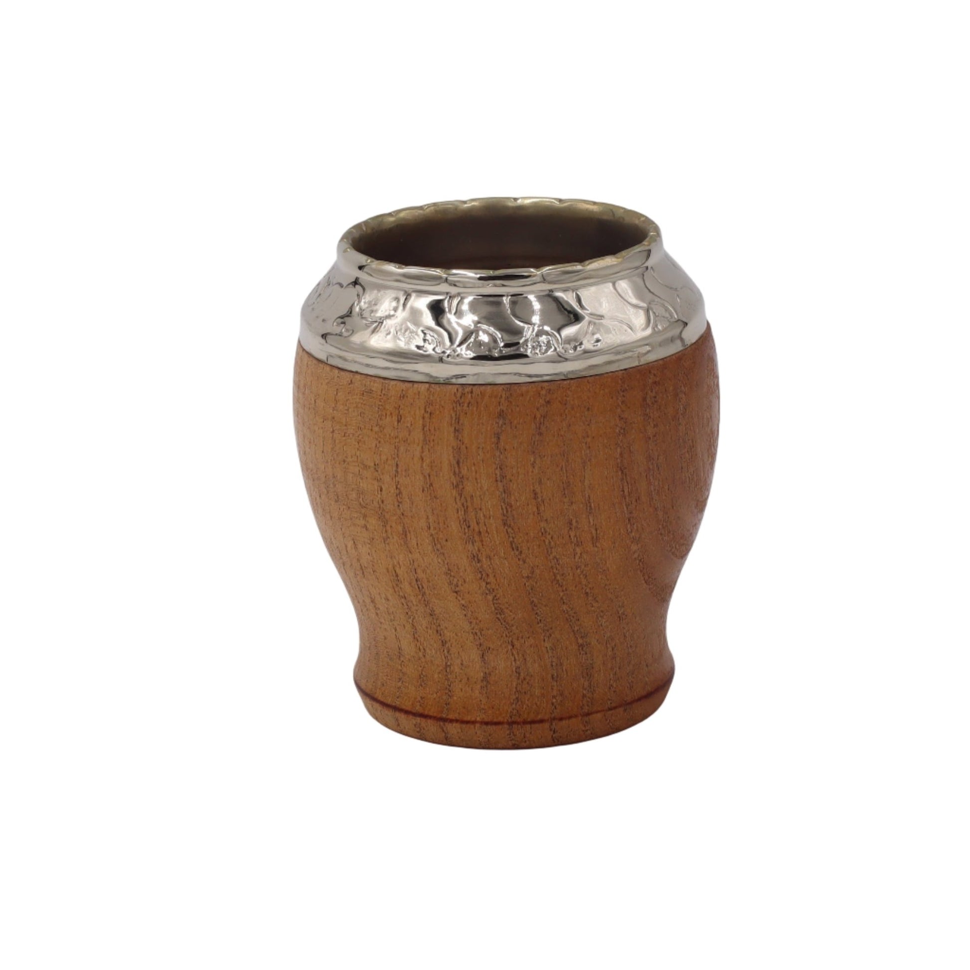 Maté Torpédo "Copita" : Bois Caroubier & Alpaca Ciselé - El Gaucho