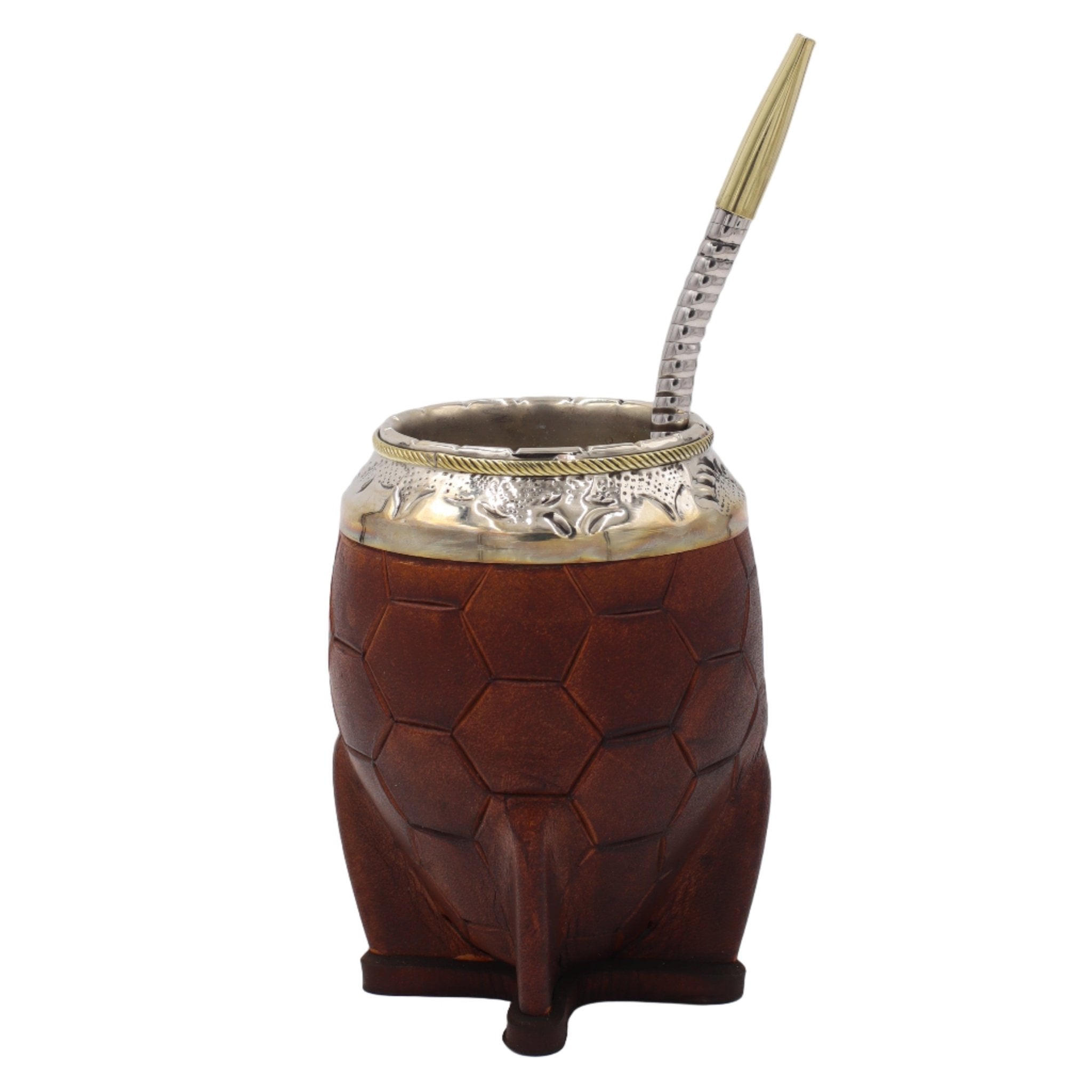 Maté Torpedo Impérial Marron - Édition Ballon 250ml - 260ml - El Gaucho