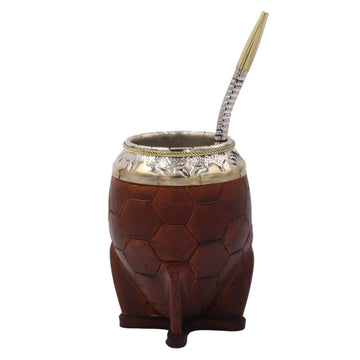 Maté Torpedo Impérial Marron - Édition Ballon 250ml - 260ml - El Gaucho