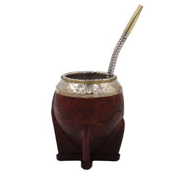 Maté Torpedo Impérial Marron - Édition Ballon 250ml - 260ml - El Gaucho