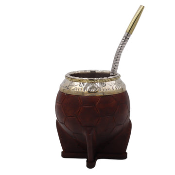 Maté Torpedo Impérial Marron - Édition Ballon 250ml - 260ml - El Gaucho