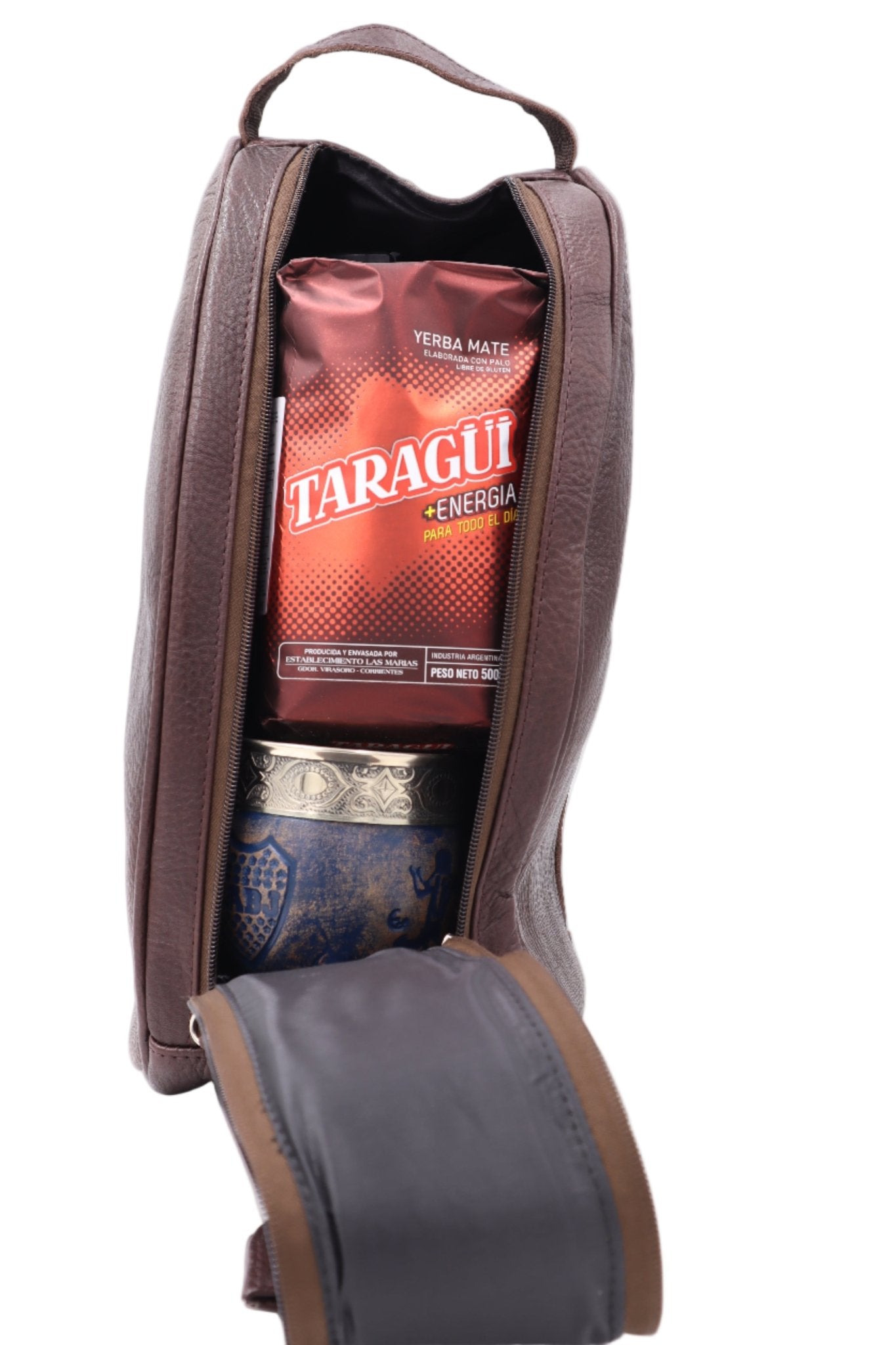 Matera Gaucho "Nomade" — Cuir Bridé Marron Chocolat - El Gaucho