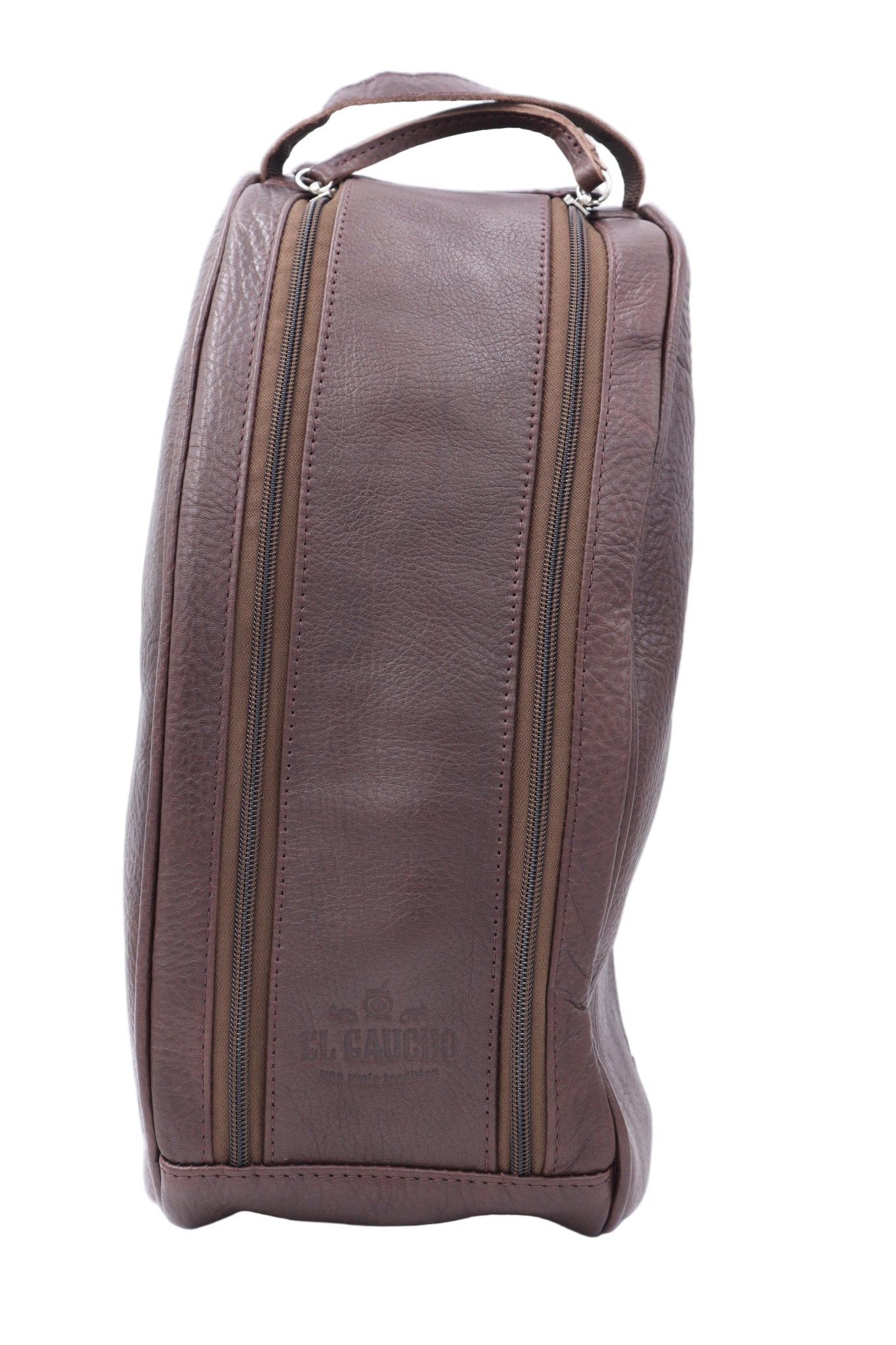 Matera Gaucho "Nomade" — Cuir Bridé Marron Chocolat - El Gaucho