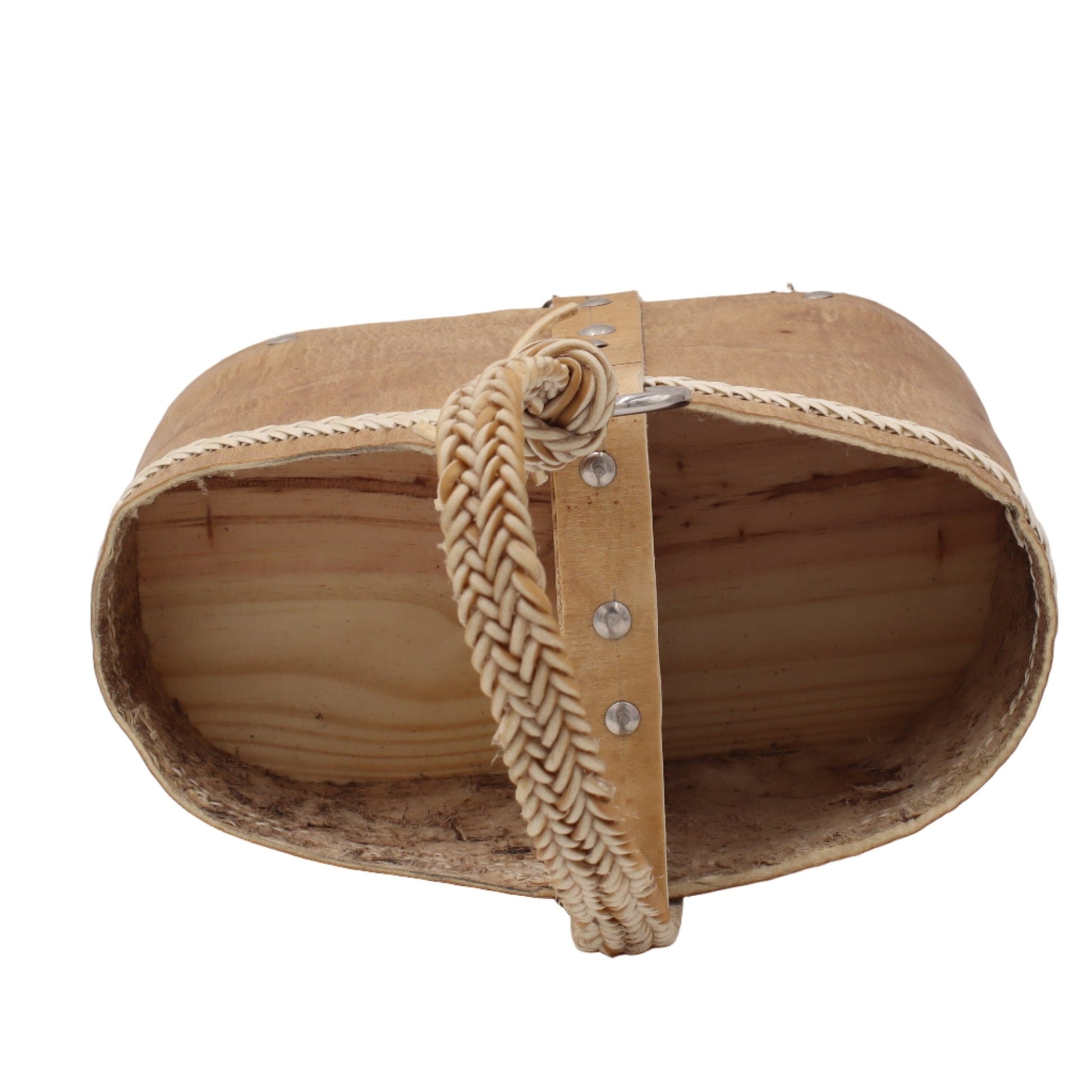 Matera Rígida "Estancia" — Cuir Brut & Détails Tressés Main - El Gaucho