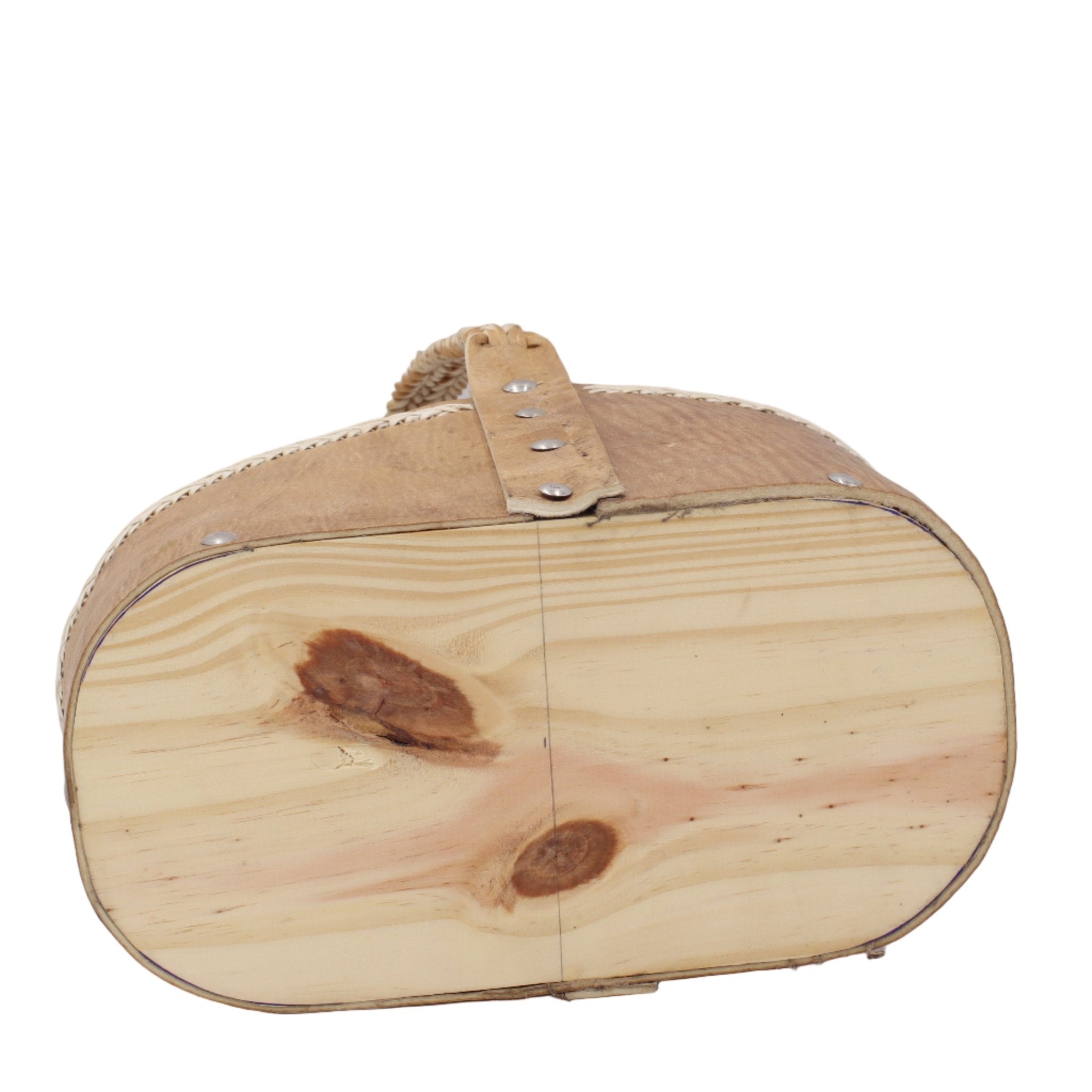 Matera Rígida "Estancia" — Cuir Brut & Détails Tressés Main - El Gaucho