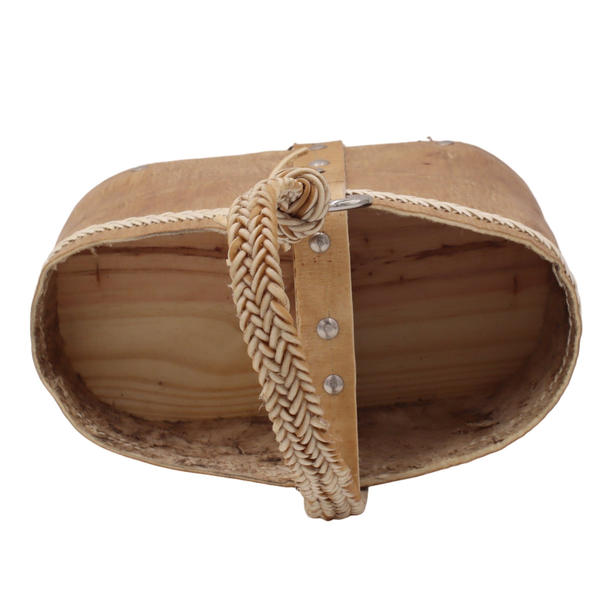 Matera Rígida "Estancia" — Cuir Brut & Détails Tressés Main - El Gaucho