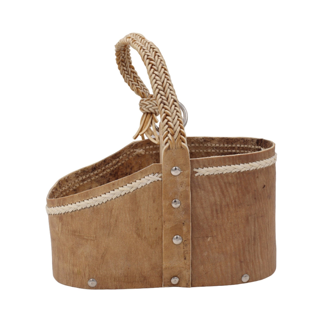 Matera Rígida "Estancia" — Cuir Brut & Détails Tressés Main - El Gaucho