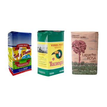 Pack Premium Argentin — Sol y Lluvia, Tucanguá & Lapacho Rosa (1,5 kg) — les paquets inclus dans le pack