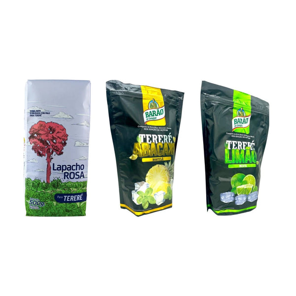 Pack Tereré — Lapacho Rosa Tereré, Barão Ananas & Menthe, Barão Citron & Menthe (1,5 kg)