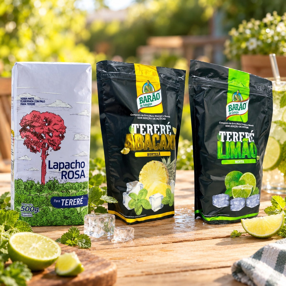 Pack Tereré : les produits du pack mis en scène, yerba maté El Gaucho