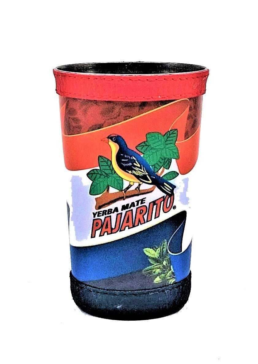 Pajarito Calebasse Traditionnelle avec Logo - Revêtement Cuir Écologique - El Gaucho une vraie tradition