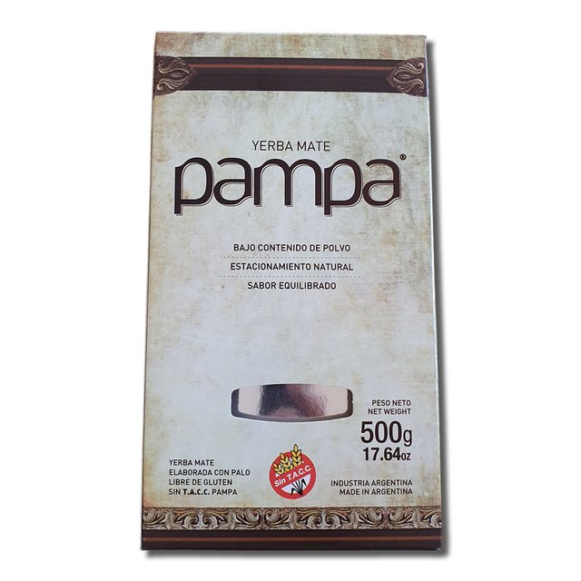 Paquet de yerba mate Pampa BCP Low Dust 500g, yerba mate argentine premium à faible teneur en poussière de la coopérative Monte Carlo