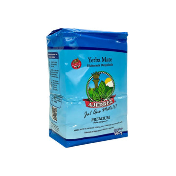 Ajedrez Premium 500 g, paquet bleu « Elaborada despalada – Hojas más grandes »