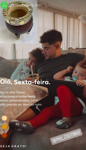 phil coutinho avec sont mate gaucho