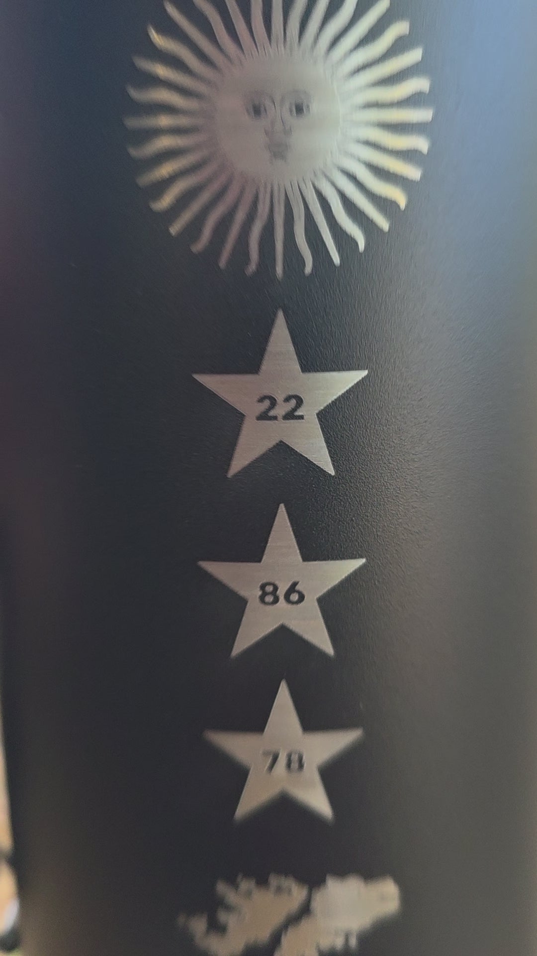 Thermo Gaucho Edition 3 Etoiles grave au laser, vue en main