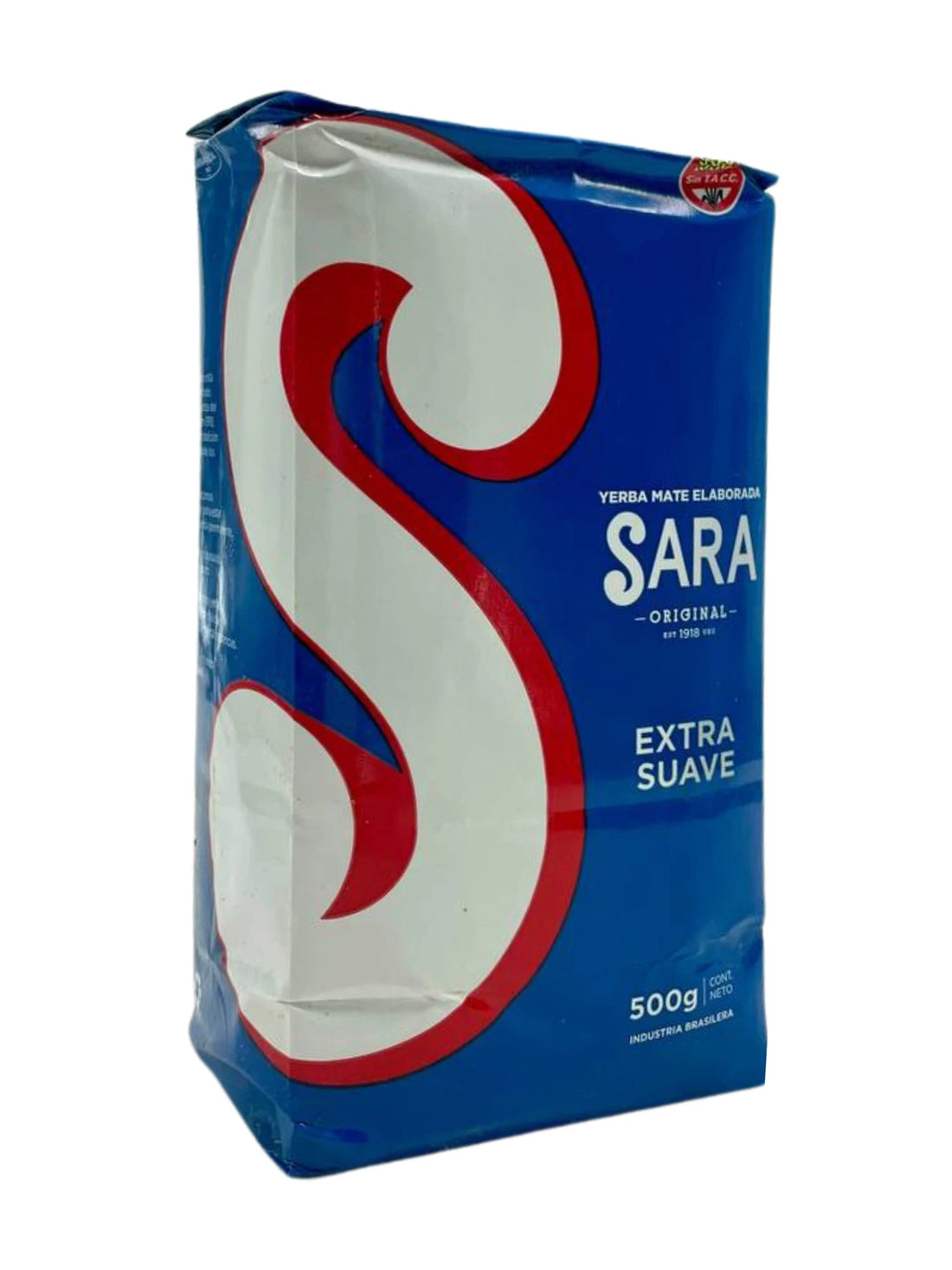 Paquet de yerba maté SARA Extra Suave Azul 1 kg, style uruguayen
