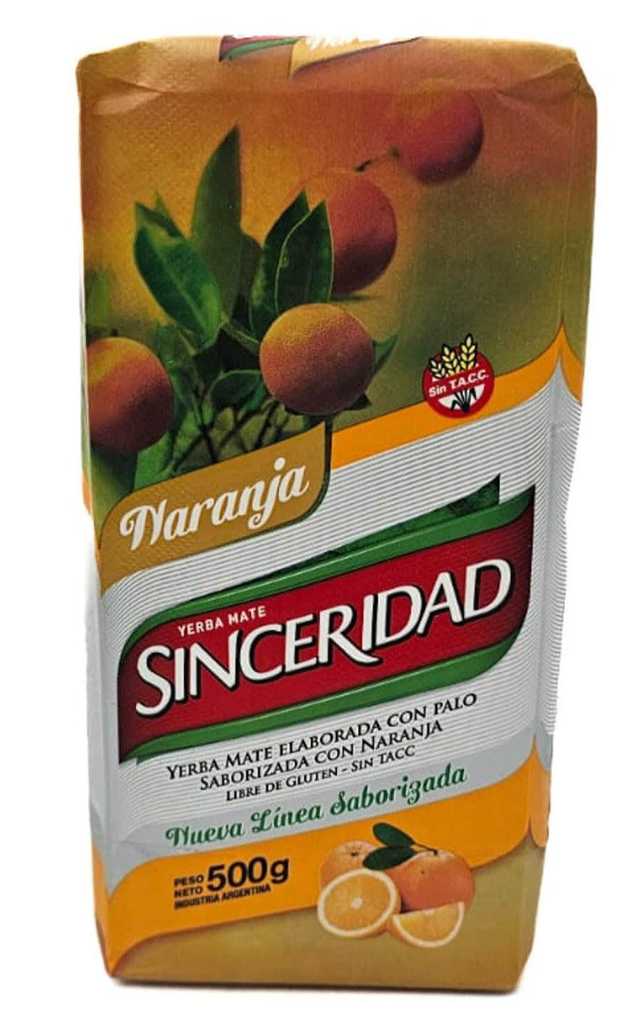 Sinceridad Naranja - Yerba Mate compuesta 500G - El Gaucho une vraie tradition