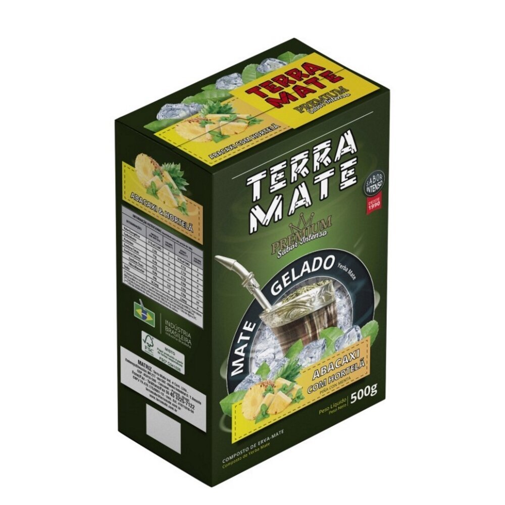 TerraMate Premium Ananas Menthe – Yerba Maté Tereré 500g