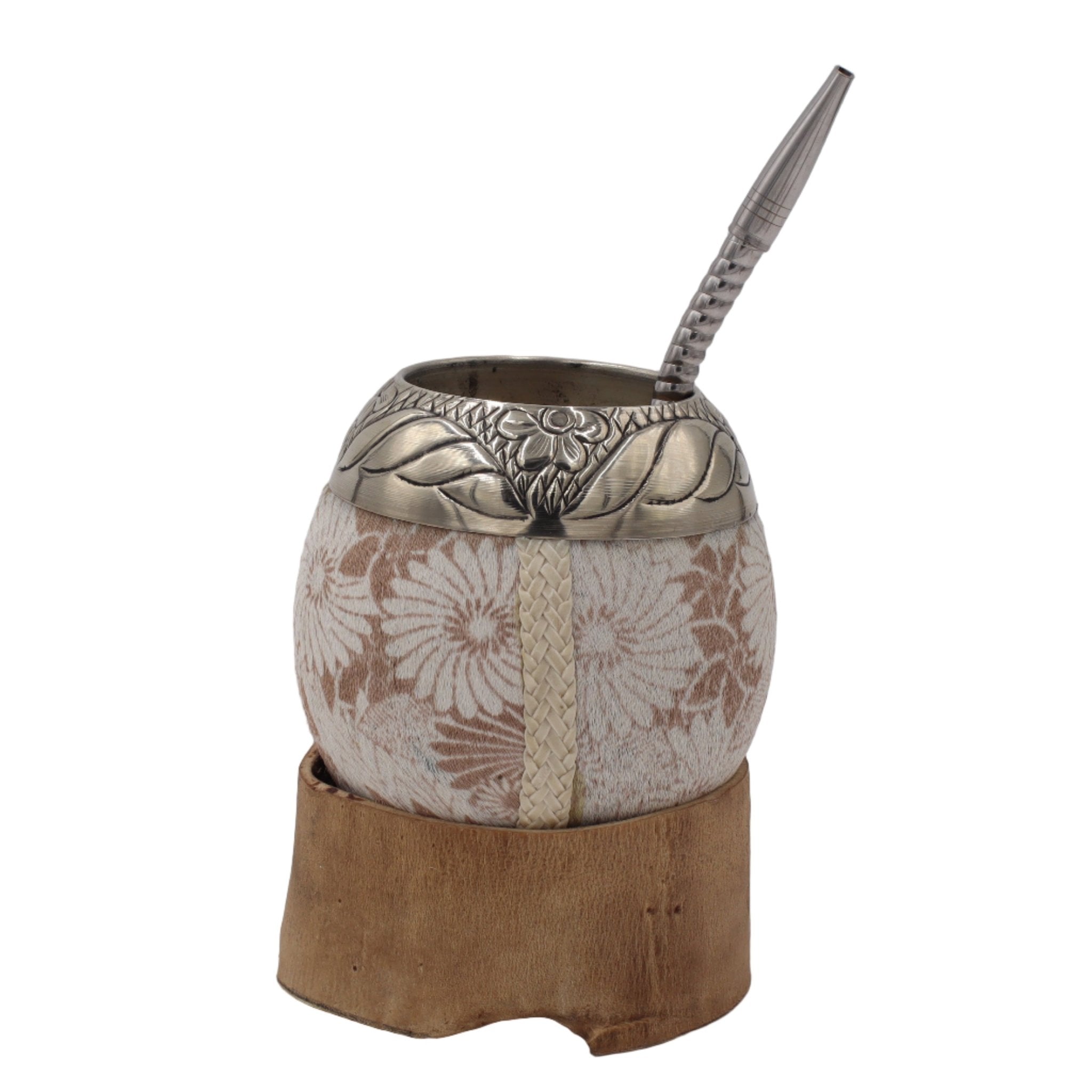 Torpedo "Bohème" — Cuir à Poils Gravé & Virole Ciselée - El Gaucho