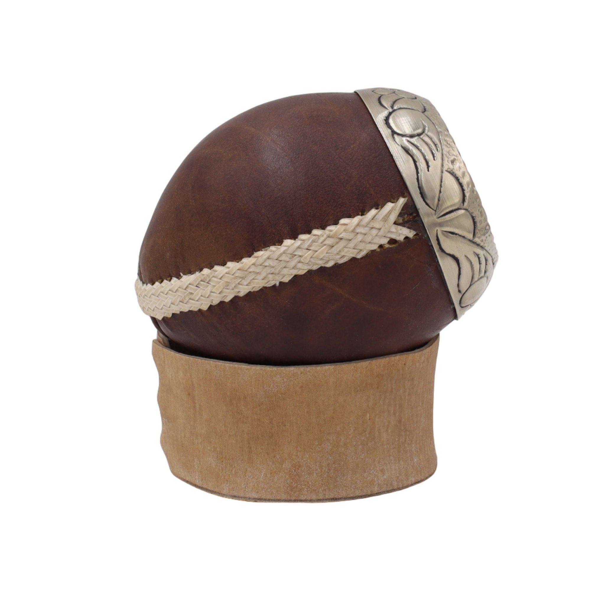 Torpedo "El Distinguido" – Cuir de Chèvre Lisse et Virole Alpaga Ciselée - El Gaucho