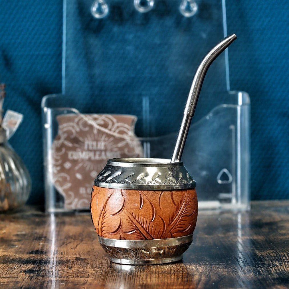 Torpedo Maître – Édition "Feuillage" (Cuir Camel & Base Alpaca) - El Gaucho