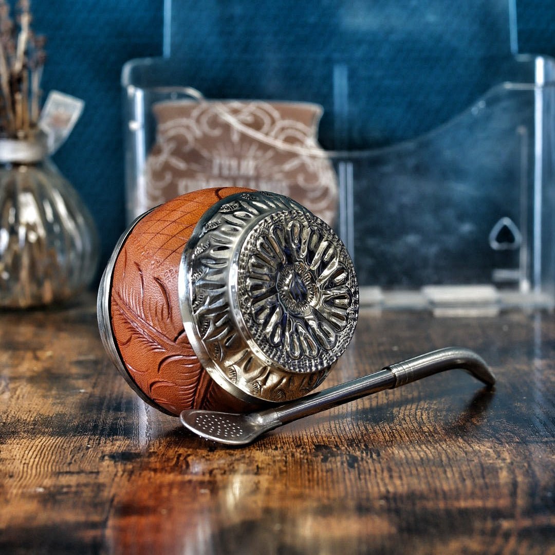 Torpedo Maître – Édition "Feuillage" (Cuir Camel & Base Alpaca) - El Gaucho