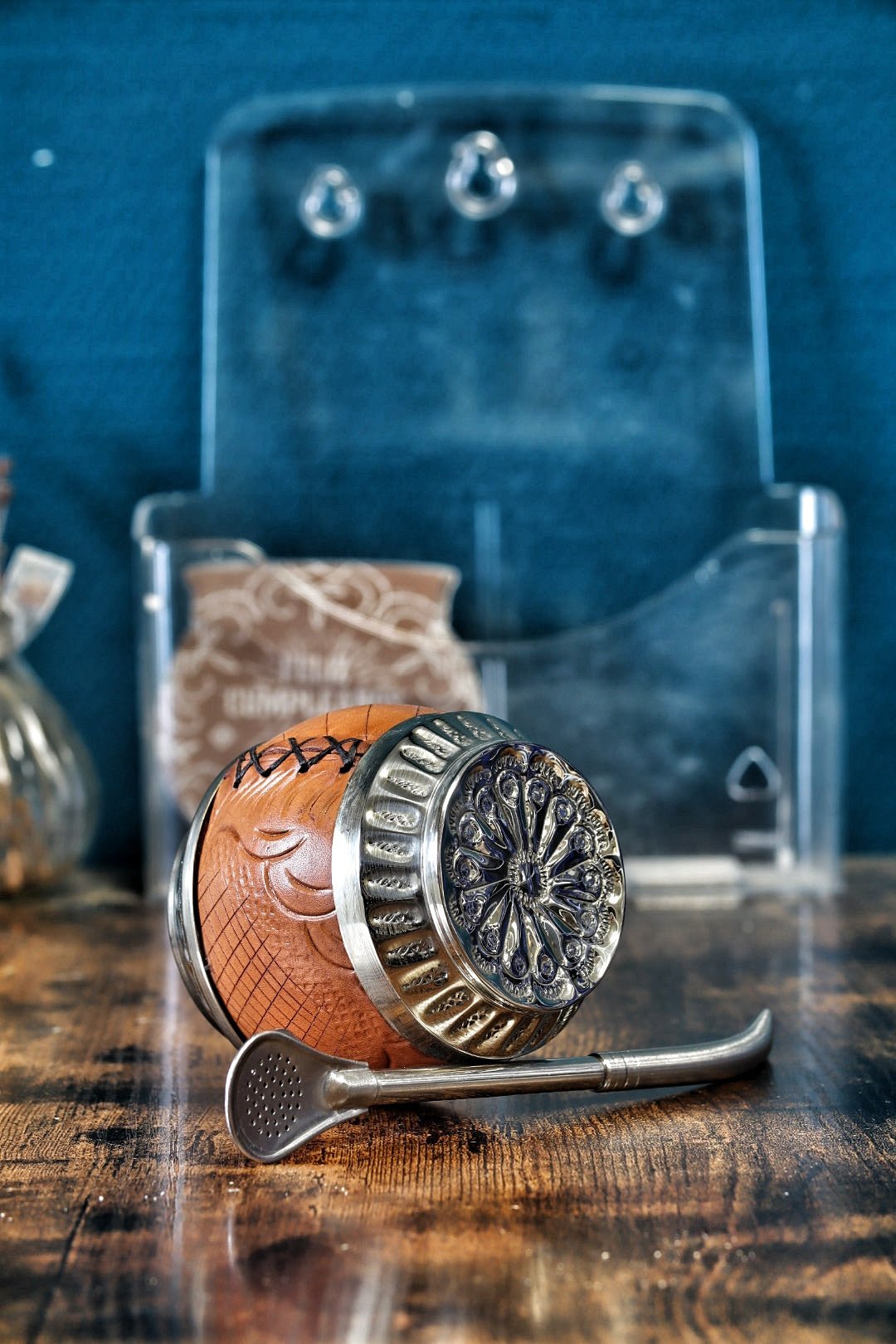 Torpedo Maître – Édition "Quadrillage" (Cuir Camel & Base Alpaca) - El Gaucho