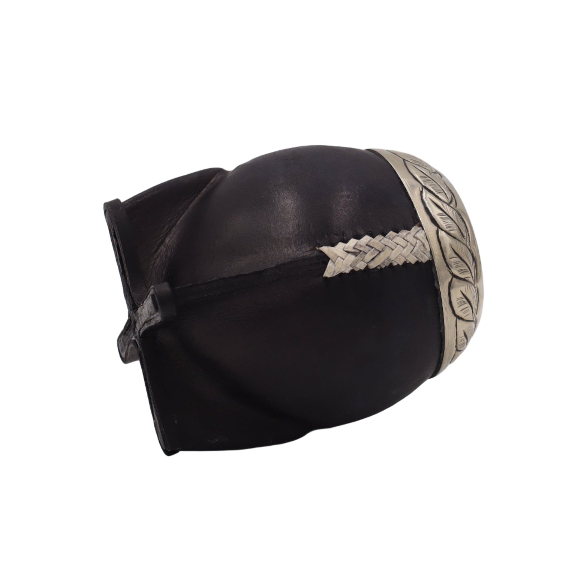 Torpedo "Noir & Relief" — Cuir Vachette & Virole Ciselage Profond - El Gaucho