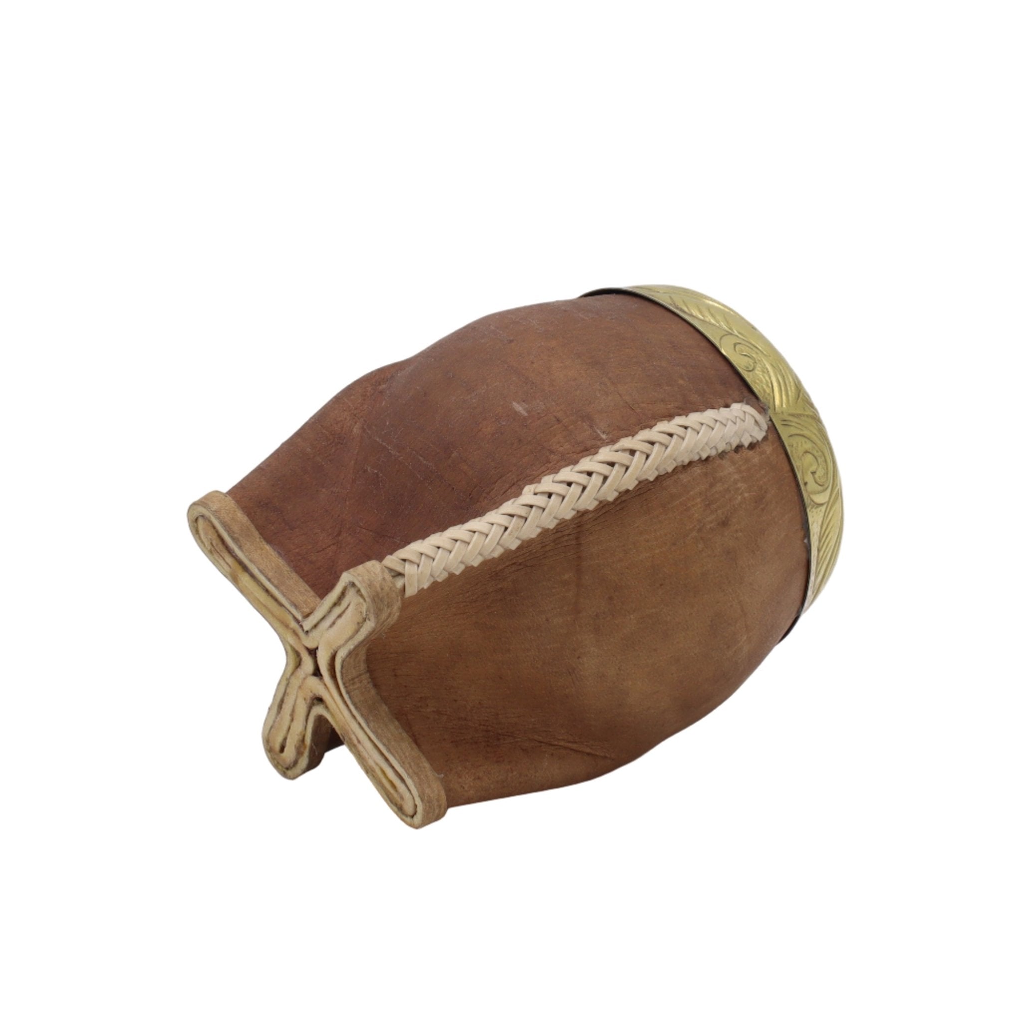 Torpedo "Oro Rústico" — Cuir Brut & Bronze Ciselé Main - El Gaucho