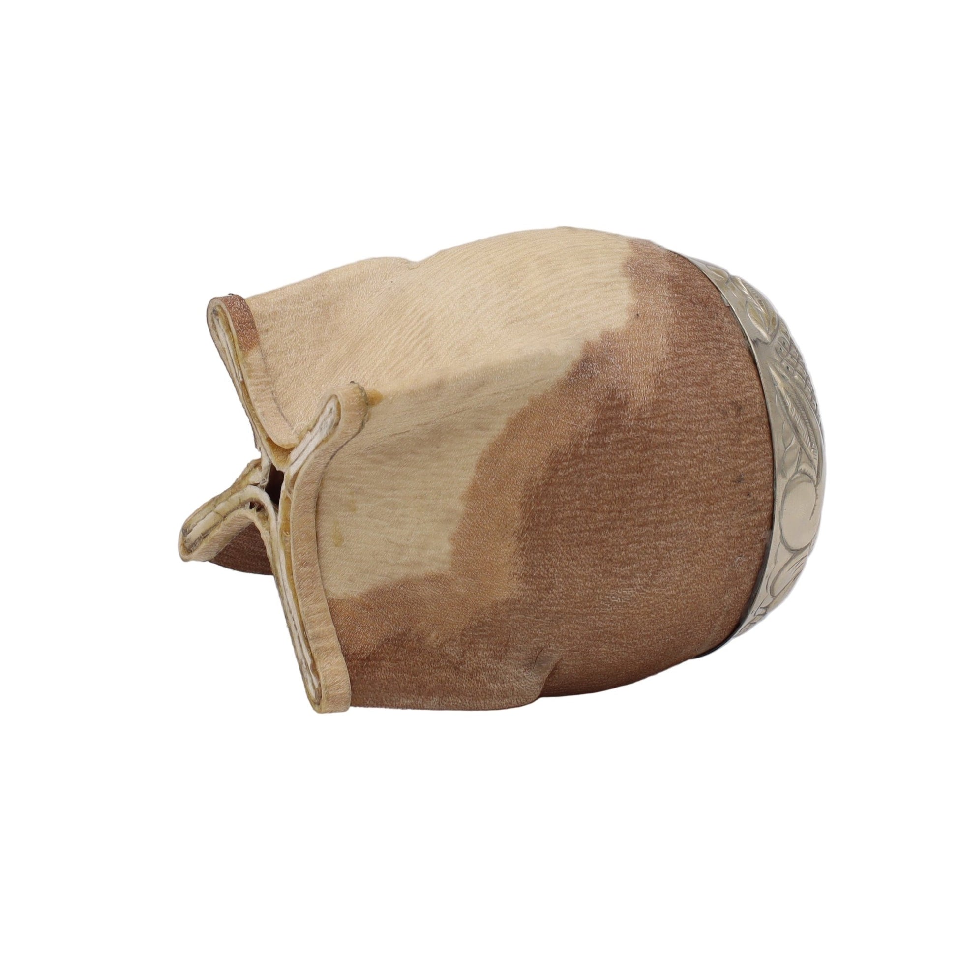 Torpedo "Pampa Sauvage" - Cuir Brut Bicolore & Virole Ciselée - El Gaucho