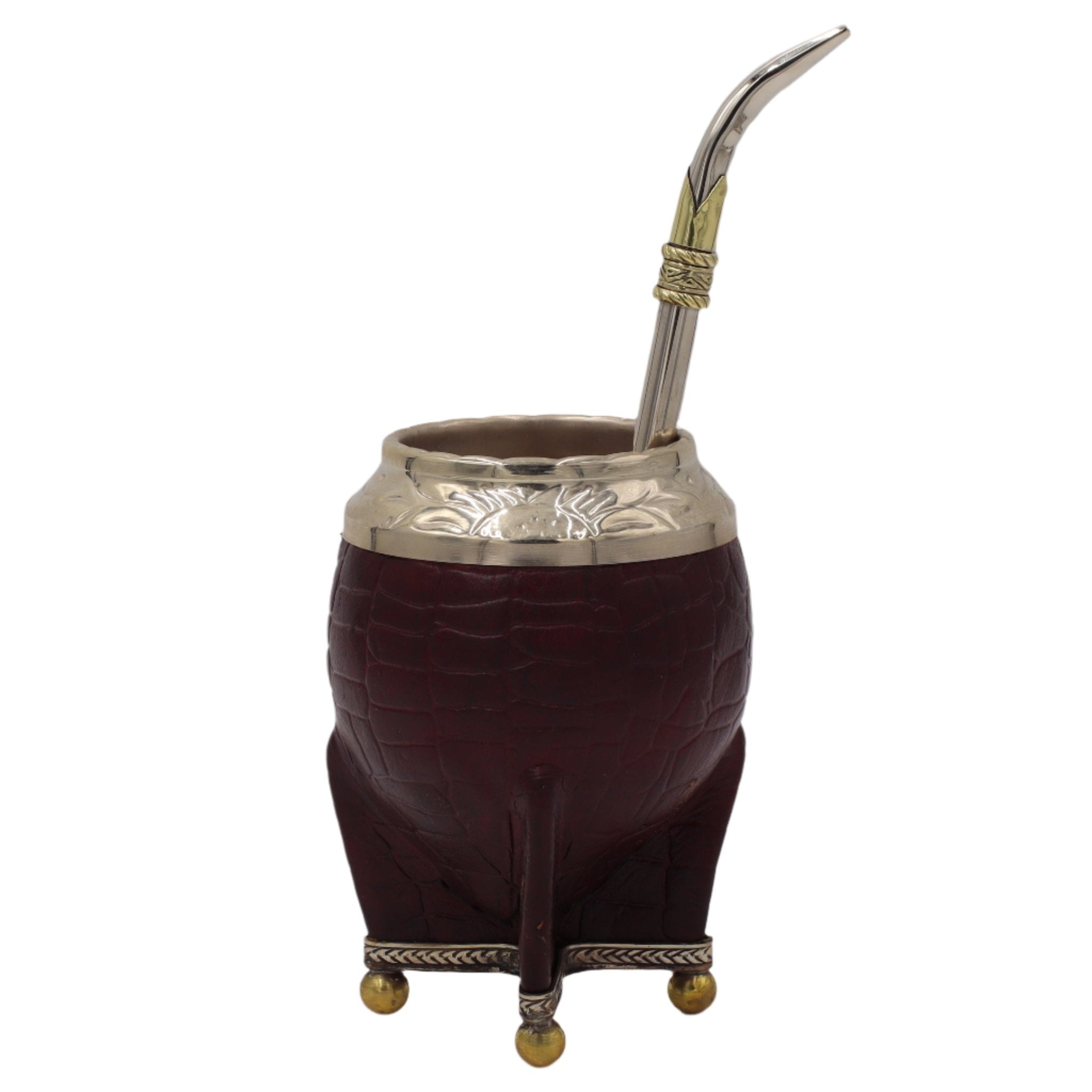 Torpedo Premium Croco Base Alpaca - Bronze et Cuir Luxe - El Gaucho une vraie tradition