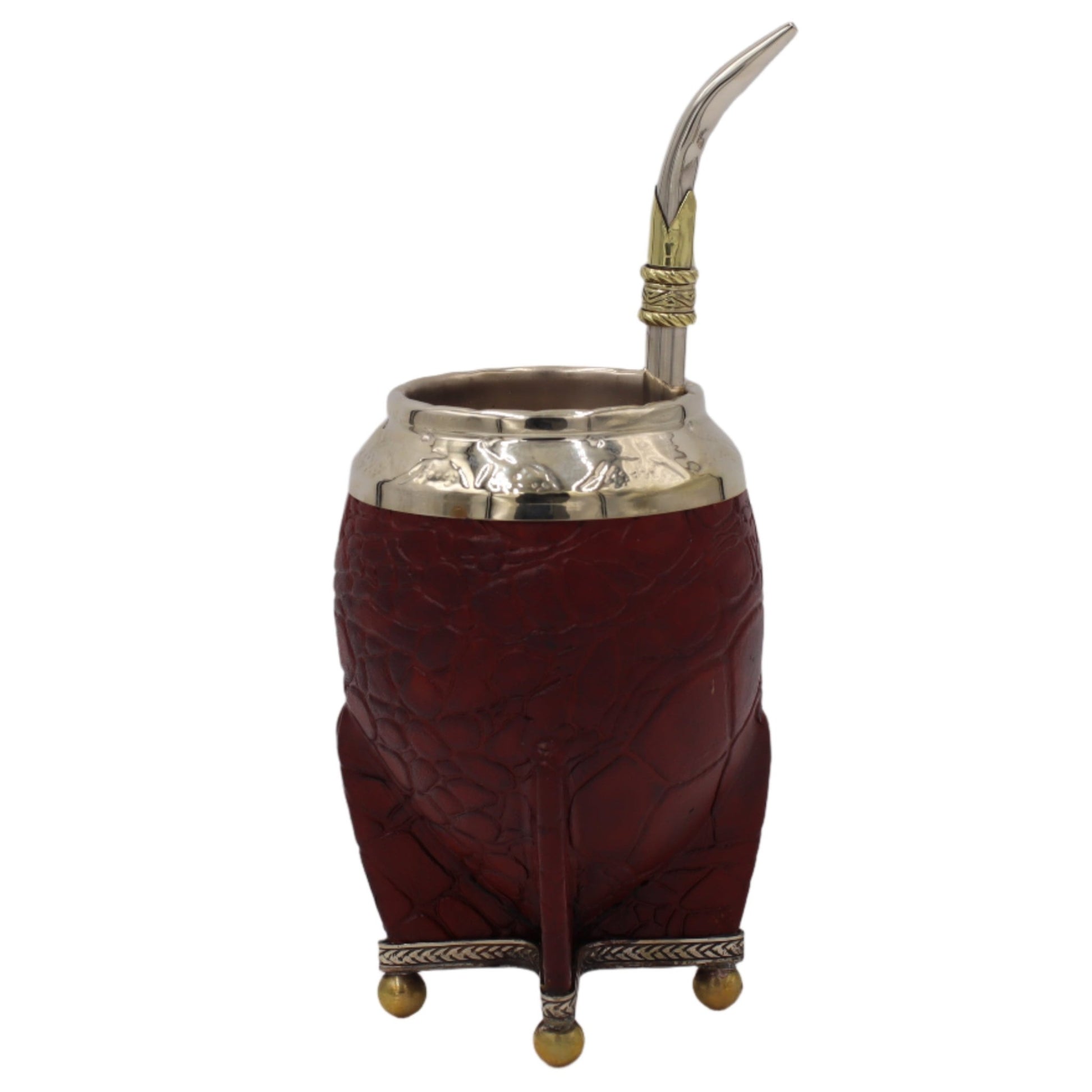 Torpedo Premium Croco Base Alpaca - Bronze et Cuir Luxe - El Gaucho une vraie tradition